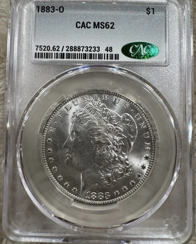 1883-O Morgan Silver Dollar MS62 CAC