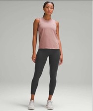 Lululemon Women s 8 Wunder Train Leggings Grey High Rise Tight Pockets 30"