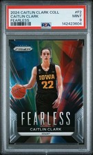 142423604 Caitlin Clark 2024 Panini Collection #F2 Fearless Rookie RC PSA 9