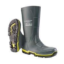 Dunlop Acifort Metguard Full Safety Wellington Boots Grey Size 8
