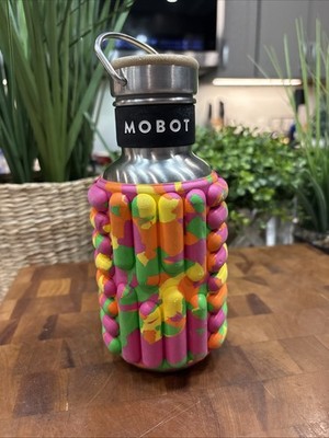 Mobot Grace 18oz Foam Roller Hydration Water Bottle Stainless Steel Juicybot