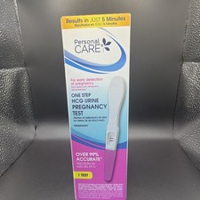 Personal Care One Step hCG Urine Pregnancy Test Midstream 1ct FDA Exp 08/2026