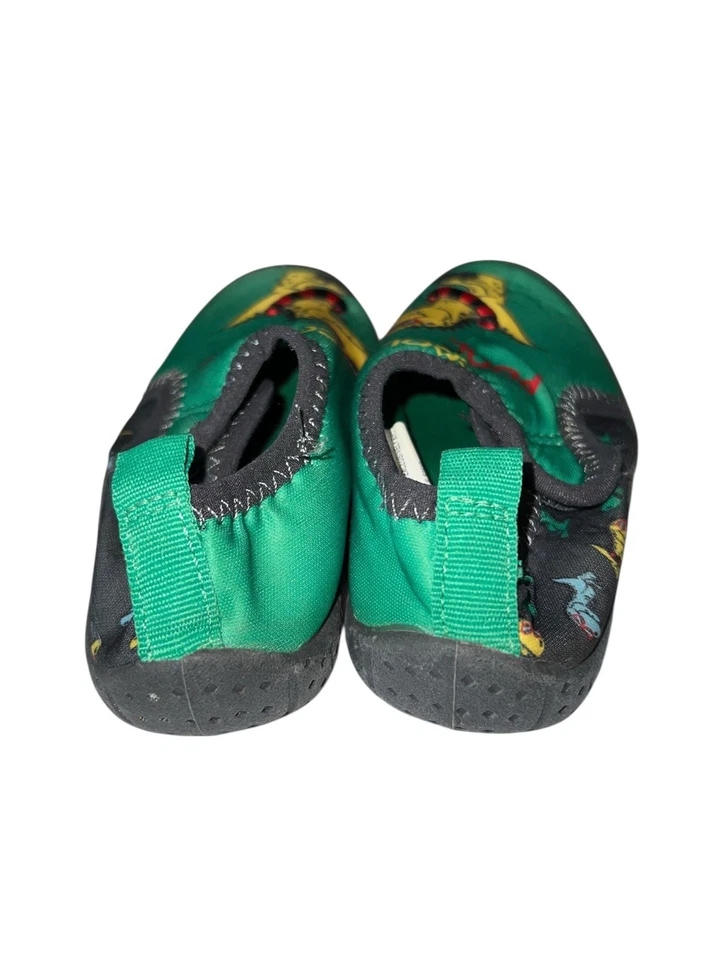 Lily & Dan Cool by the Pool Dino Zapatos de Agua Verde Negro Niños Talla 7/8 Foto 4 de 4