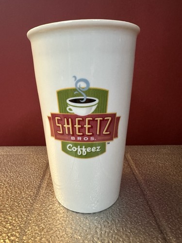 Vintage "Sheetz" Bros Wiederverwendbar Keramik Kaffee Tee Große Reise Tasse Becher Coffeez - Bild 3 von 11