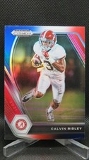 CALVIN RIDLEY 2021 PRIZM DRAFT PICKS RED WHITE & BLUE REFRACTOR ALABAMA