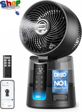 Turbocool™ Misting Fan 516S, 20Db Smart 3 in 1 Ultrasonic Evaporative Air Cooler