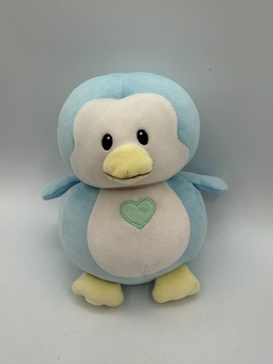 TY Baby Twinkles Blue Penguin Retired 8'' 9'' Green Heart Squishy Yellow 2017