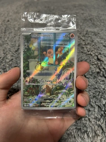 Sealed Pokémon TCG Scarlet & Violet Charmander Promo Card SVP 044 OBF ETB