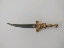 SPADA PUGNALE VINTAGE Taglia Carte A Forma di Spada Antica In Metallo 25 cm