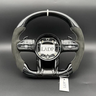 Mercedes AMG Lenkrad Schwarz Glanz C63s E63s GT GTS GTR .. AMG Steering Wheel - Bild 1 von 4