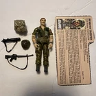 1985 Gi Joe 3.75" Footloose v1 Figure Complete w/ Filecard Hasbro
