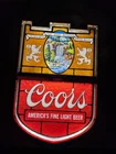 Vintage Coors America’s Fine Light Beer Hanging Bar Tavern Light Sign Man Cave