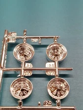 Revell AMT Ertl Monogram MPC 1/25 Model Part Chrome Wheels Custom Cragar Weld