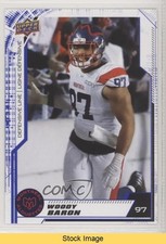2020 Upper Deck CFL Blue Woody Baron #14 READ r6v
