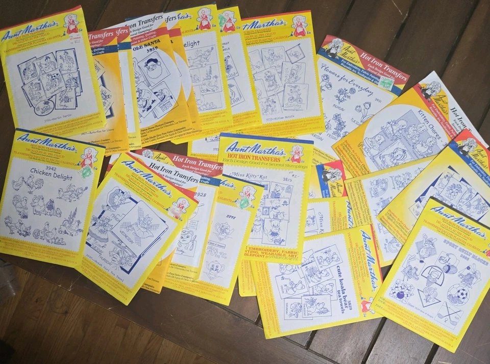 Huge Vintage Lot of Aunt Martha’s Hot Iron Transfers*** FREE SHIPPING*** - Image 2 of 3