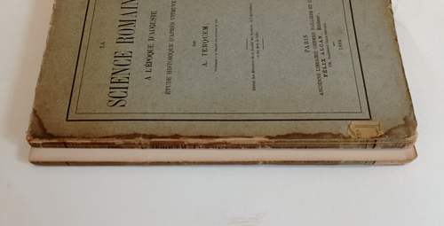 A.TERQUEM LA SCIENCE ROMAINE A L'époque D'Auguste etude historique F. ALCAN 1885 - Picture 3 of 3