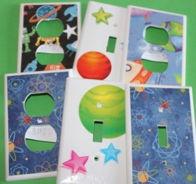 SPACE THEME - Switchplate Covers - Light Switch Electrical Outlet