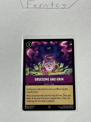 Disney Lorcana Gruesome and Grim Rare NM Ships Same Day! | eBay
