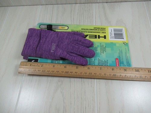 Girls Boys kids Purple HEAD Touchscreen gloves small 4-6 grip palm new - Picture 4 of 6