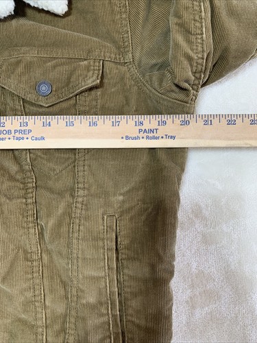 Giacca Levis donna piccola con bottoni camionista colletto velluto a coste tasche marrone - Foto 15 di 23