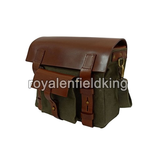 Bolsas De Lona Verde Y Montaje De Pannier Para Royal Enfield Shotgun 650 - Picture 3 of 11