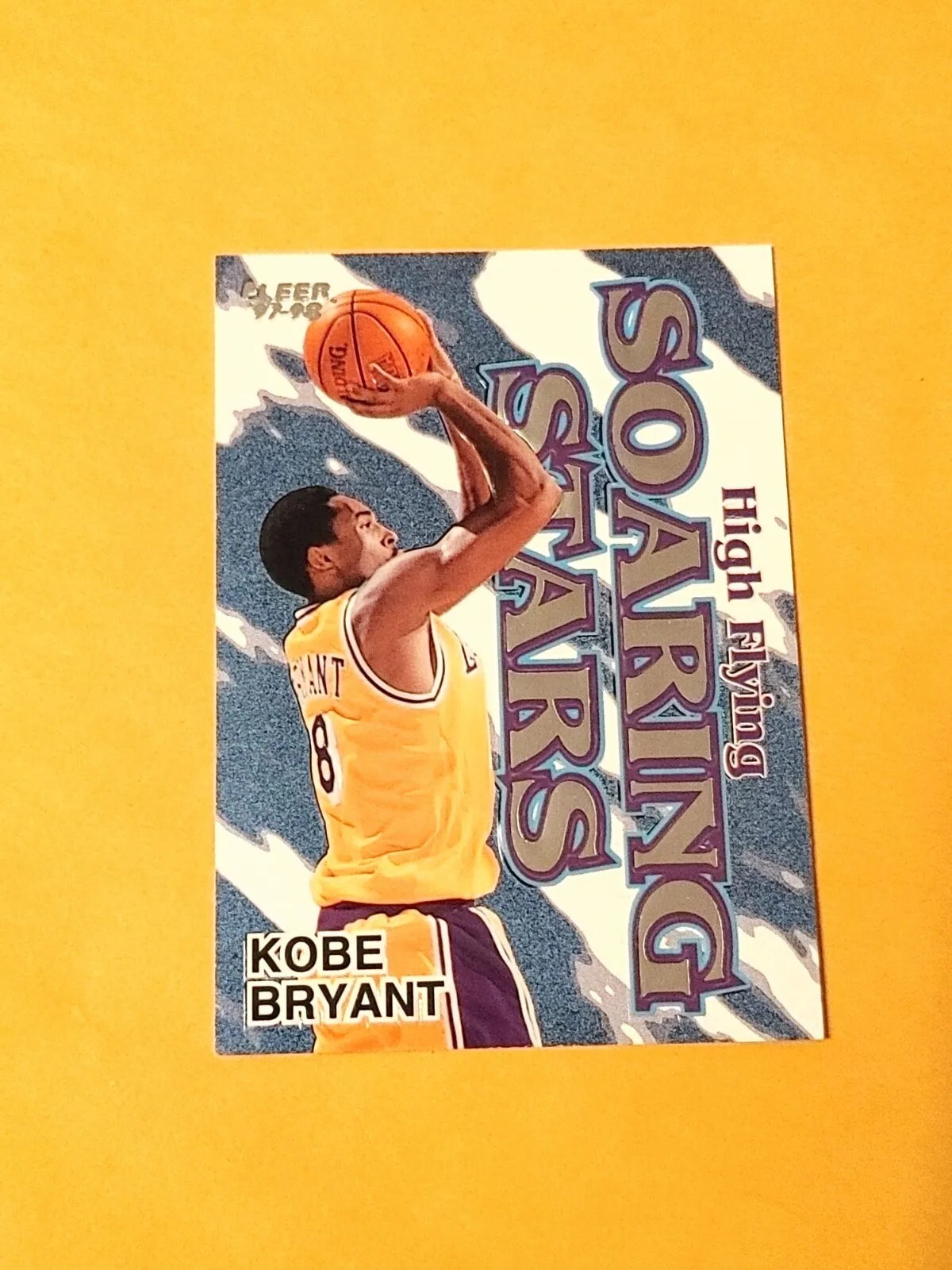 1997-98 Fleer High Flying Soaring Stars #4 Kobe Bryant LA Lakers 2nd Year