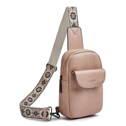 Leather Cross Body Bag Ladies Handbag Shoulder Bag Womens Purse Travel Sports