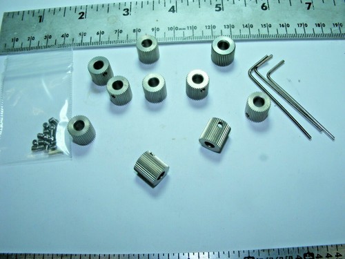 x10 1.75 Filament Drive Gear 38T 5MM id 11MM 12MM 3D Printer Pulley USA FREESHIP - Picture 7 of 7