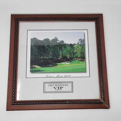 Golden Bell Hole 12 Augusta National Golf Club 2007 Masters VIP Print With Frame