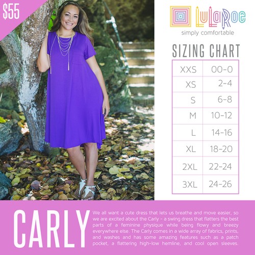 MEDIUM CARLY KLEID LuLaRoe ~ SCHWARZ & SILBER ~ elegante Kollektion; kostenloser Versand! - Bild 4 von 6