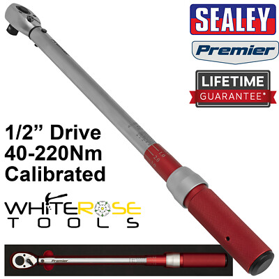 Sealey Drehmomentschlüssel Mikrometer Style 1/2'' Antrieb 40-220Nm kalibriert in EVA Tray