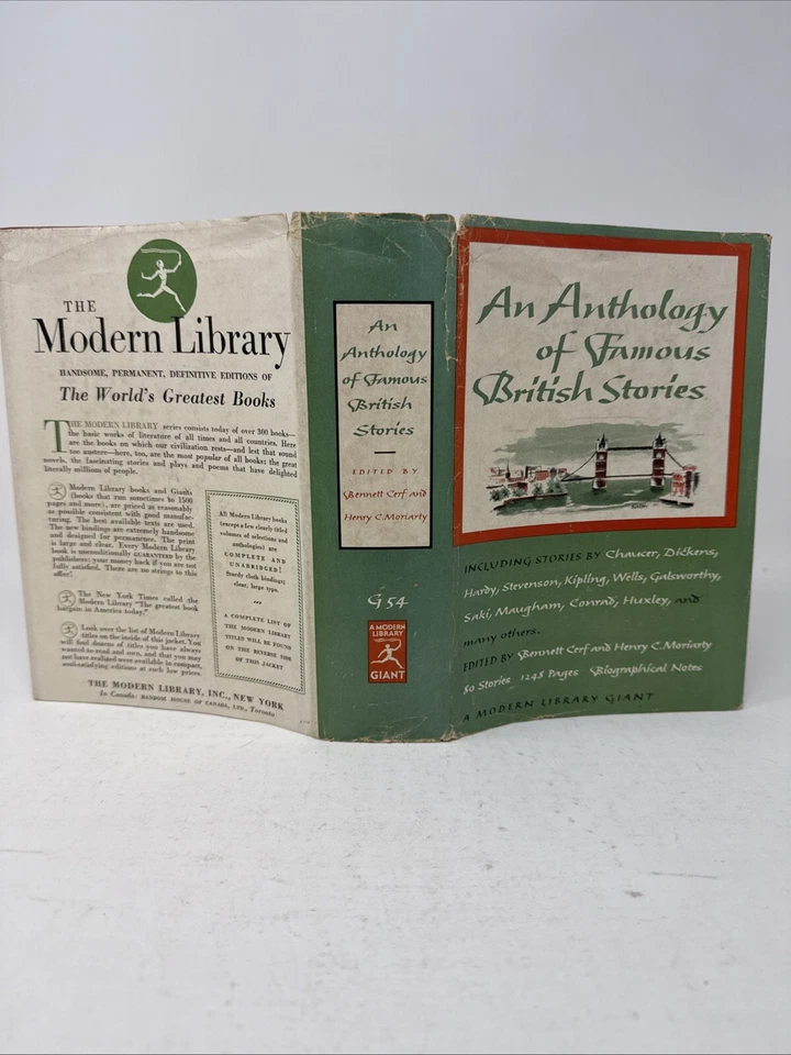 An Anthology of Famous British Stories - Modern Library Giant G54 HC DJ 1952 367 - Imagem 3 de 4