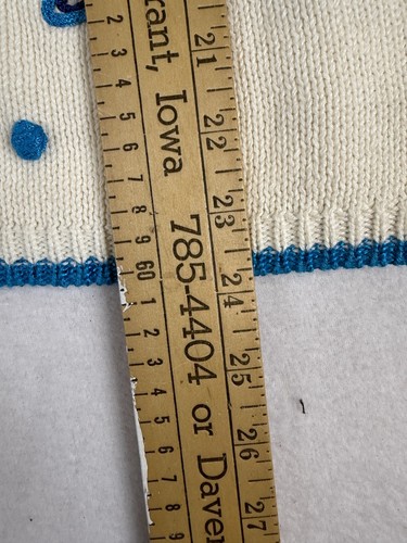 vtg Breckenridge Cardigan Sweater Embroidered Butterfly Short Sleeve Womens PM - Picture 7 of 9