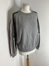 Ana Heart Lifestyle Sweatshirt Size L VGC Vitamine grey metallic stripe