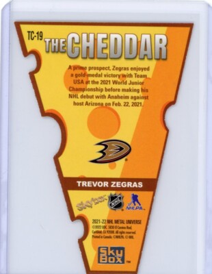 2021-22 Metal Universe Trevor Zegras Rookie RC The Cheddar