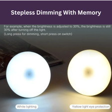 Motion Sensor Lights PIR Wireless Night Light Battery Cabinet Stair Lamp
