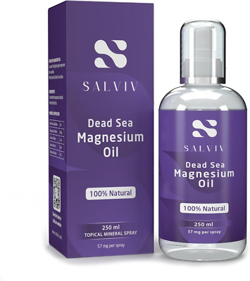 Natural Dead Sea Magnesium Oil Spray 8.45 Fl Oz - Pure Mineral Supplement from J