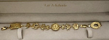 Mardi Gras gold bracelet from New Orleans vintage mint