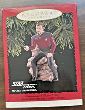 Hallmark Star Trek Next Generation Commander William T. Riker Ornament 1996 NEW 
