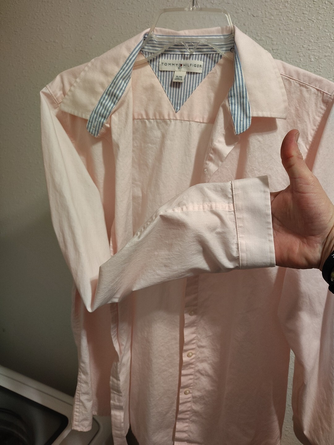 pink tommy hilfiger Golf long sleeve shirt xl thumbnail 4