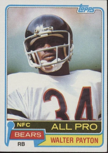 Walter Payton 1981 Topps #400 Chicago Bears #3