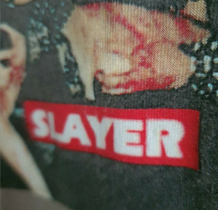 FW16 Supreme x Slayer Altar tee slate M medium T-shirt thumbnail 4