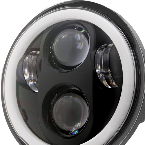 4PCS 5 3/4" 5.75 Projector LED Headlights Sealed Beam Ring Angel Eyes DRL Bulbs - Picture 7 of 12