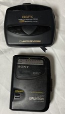 Lot Sony Cassette Player Walkman WM-FX103 Not Working For Parts Gpx Plays Tape