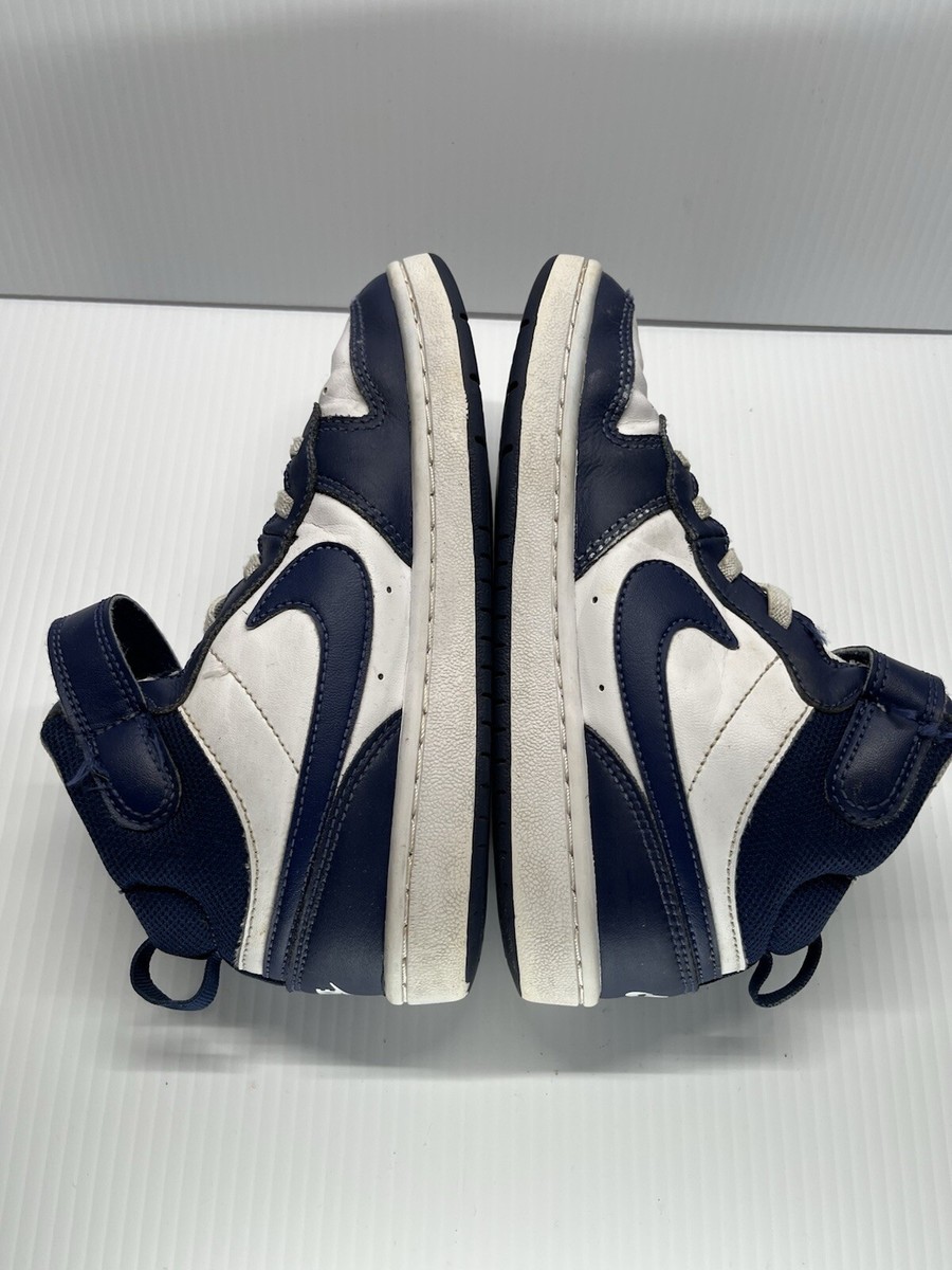 Size 1 (PS) - Nike Court Borough 2 Mid White Signal Blue for