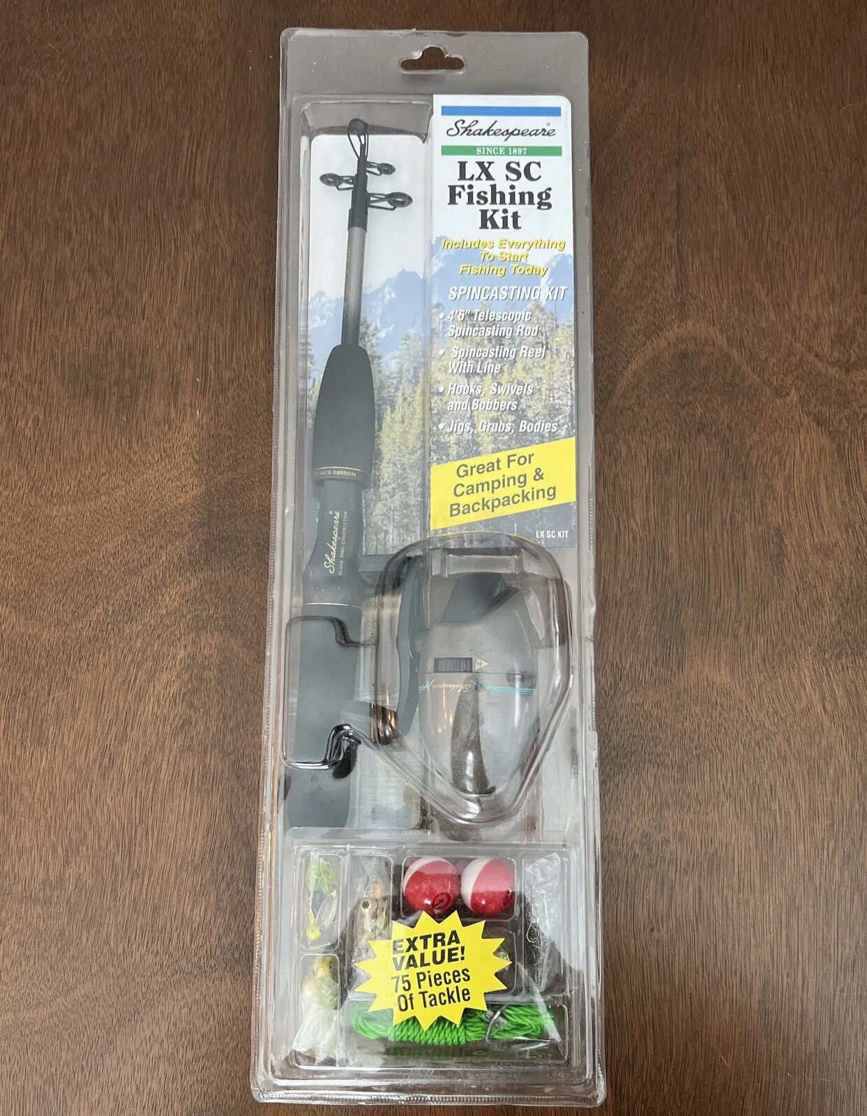 Shakespeare Telescopic Reel Complete Fishing Kit Rod/Reel/Tackle Kmart