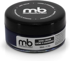 Moneysworth Best Leather Boot Shoe Cream Polish - Navy Blue 1.55 oz 50ml