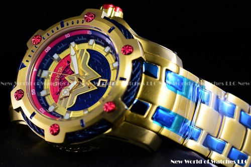 Reloj Invicta 39mm Edición Limitada DC Comics WONDER WOMEN Bolt Chapado en Oro 26839 - Imagen 4 de 9
