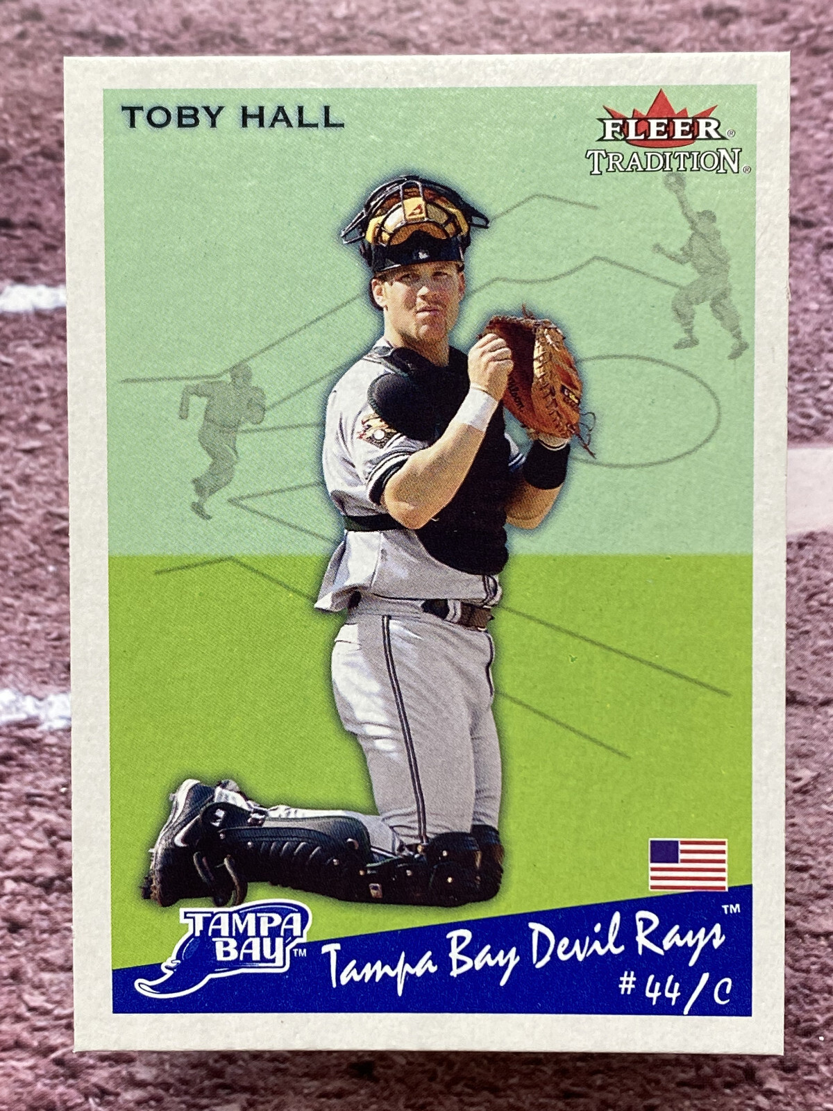 2002 Fleer Tradition Toby Hall #158 Tampa Bay Devil Rays