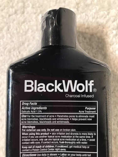 Black Wolf Salicylic Acid Acne Treatment Clears Breakouts 10 FL OZ EXP 12/25 NEW - Picture 4 of 8